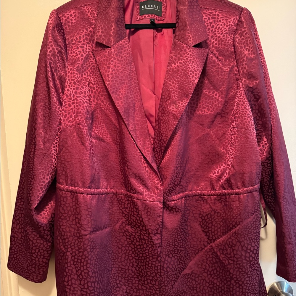 Eloquii Women's Pink Jacket and pant suit